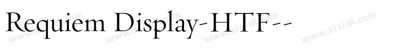 Requiem Display-HTF-字体转换